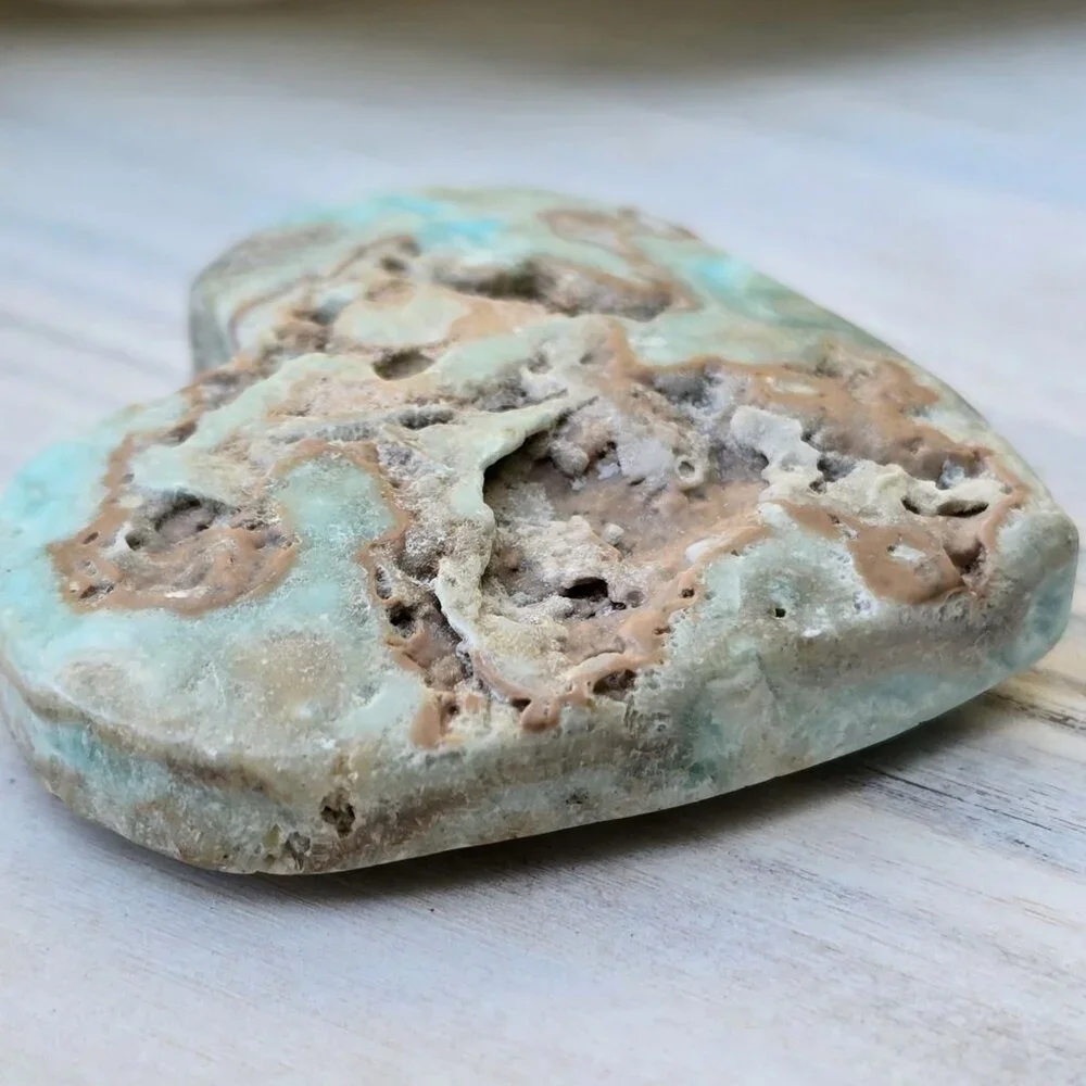 Hemimorphite ✦ Heart-Shaped Crystal ✦ 59g Blue-Green w/ Emotional Balance - Picture 6 of 15